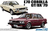 アオシマ 1/24 ザ・モデルカー トヨタ E70 カローラセダン GT/DX '79