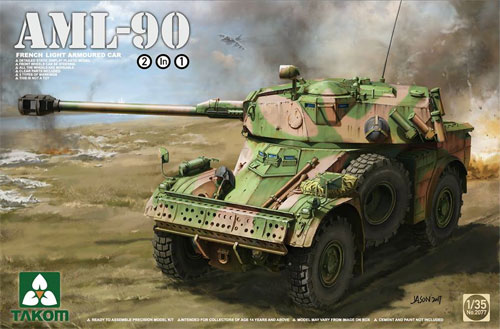 フランス 軽装甲車 AML-90 プラモデル (タコム 1/35 ミリタリー No.2077) 商品画像