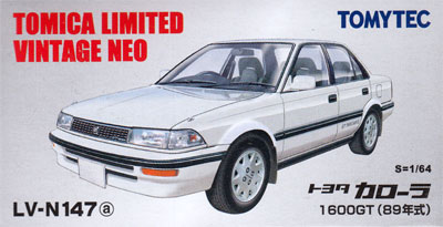 トヨタ カローラ 1600GT (89年式) (白) ミニカー (トミーテック トミカリミテッド ヴィンテージ ネオ No.LV-N147a) 商品画像