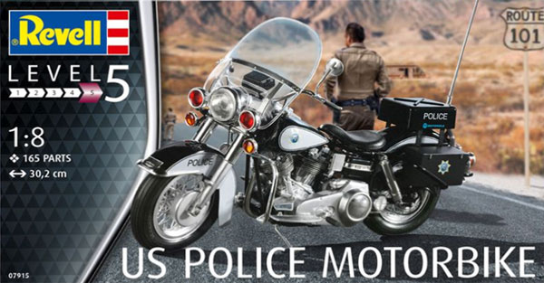 US ポリス モーターバイク プラモデル (レベル バイクモデル No.07915) 商品画像