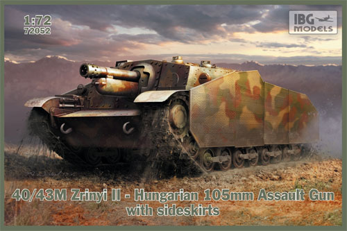 40/43M ズリーニィ 2 105mm突撃砲 プラモデル (IBG 1/72 AFVモデル No.72051) 商品画像