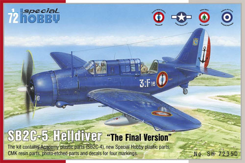 SB2C-5 ヘルダイバー 最終型 プラモデル (スペシャルホビー 1/72 エアクラフト プラモデル No.SH72350) 商品画像