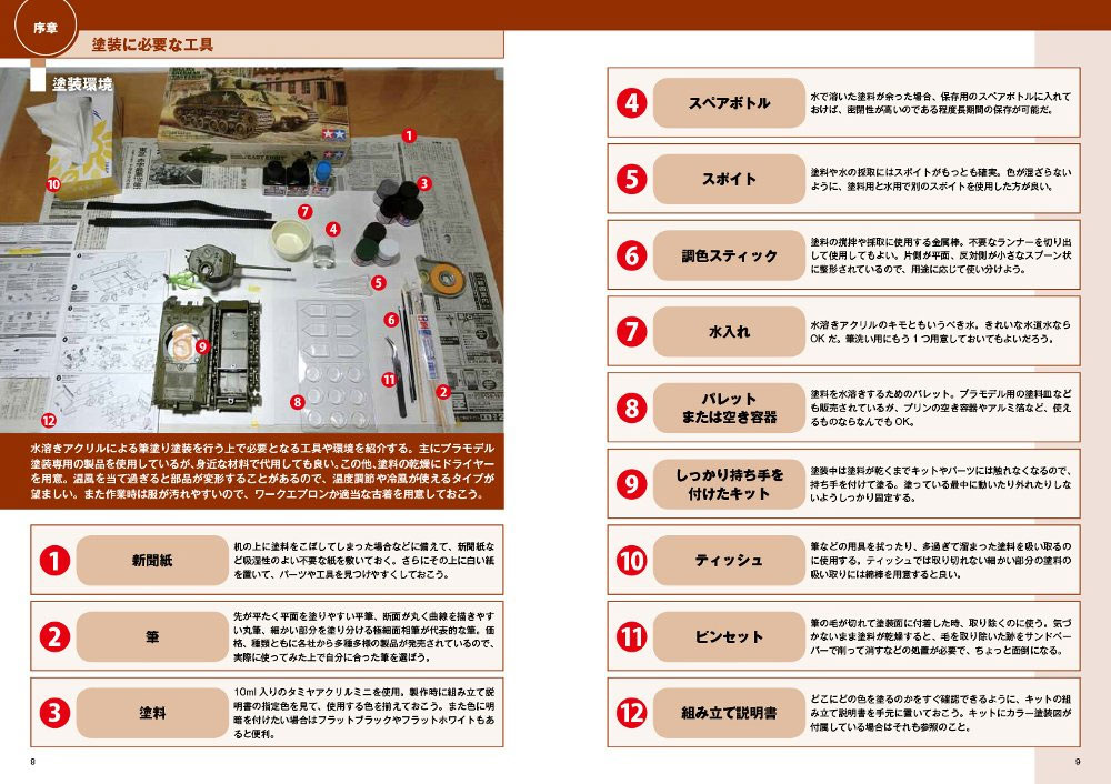 リビングで塗れるプラモ 水溶きアクリル 筆塗りテクニック 本 (新紀元社 プラモデル No.1507-1) 商品画像_2