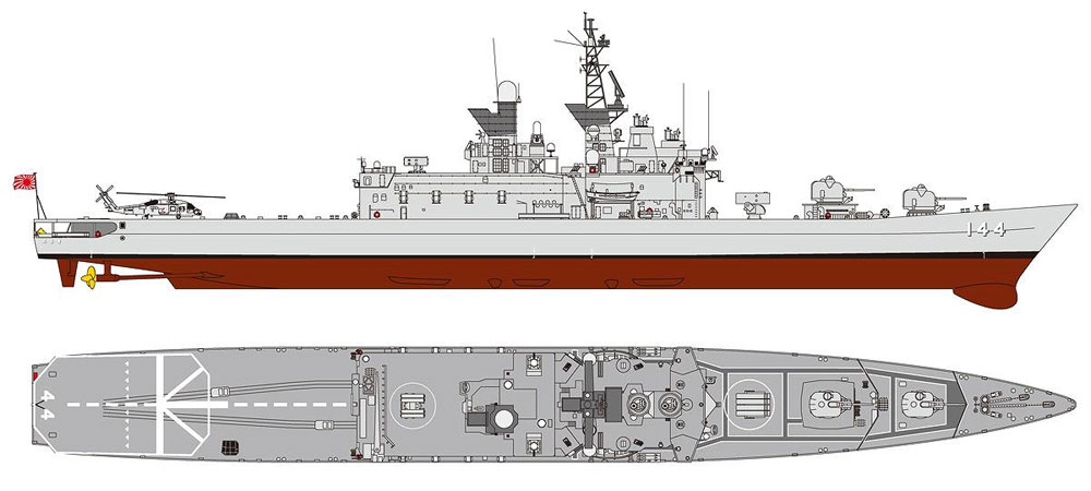 海上自衛隊 護衛艦 DDH-144 くらま プラモデル (ピットロード 1/700 スカイウェーブ J シリーズ No.J-077) 商品画像_1