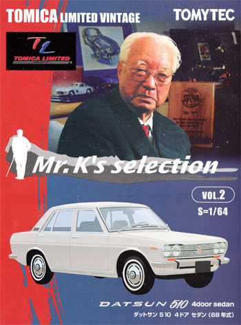 ダットサン 510 4ドア セダン (68年式) (白） ミニカー (トミーテック トミカリミテッド ヴィンテージ Mr.K
