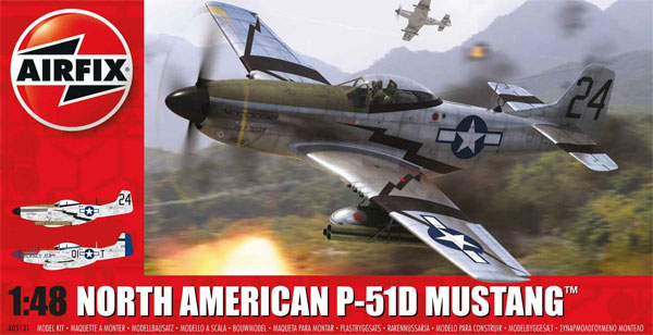 ノースアメリカン P-51D マスタング プラモデル (エアフィックス 1/48 ミリタリーエアクラフト No.A05131) 商品画像