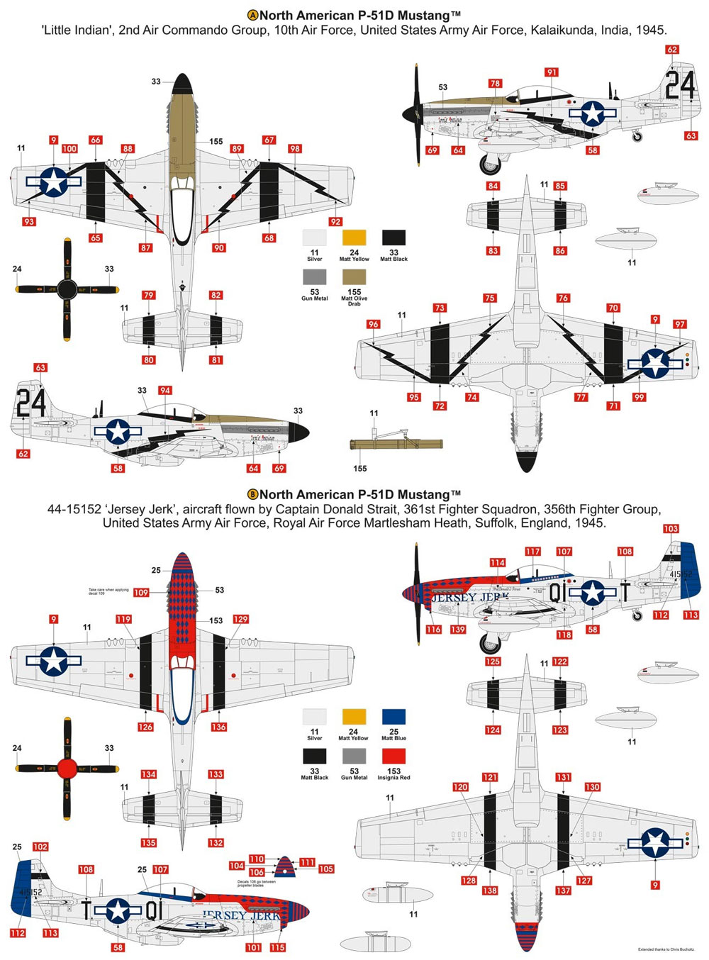 ノースアメリカン P-51D マスタング プラモデル (エアフィックス 1/48 ミリタリーエアクラフト No.A05131) 商品画像_2