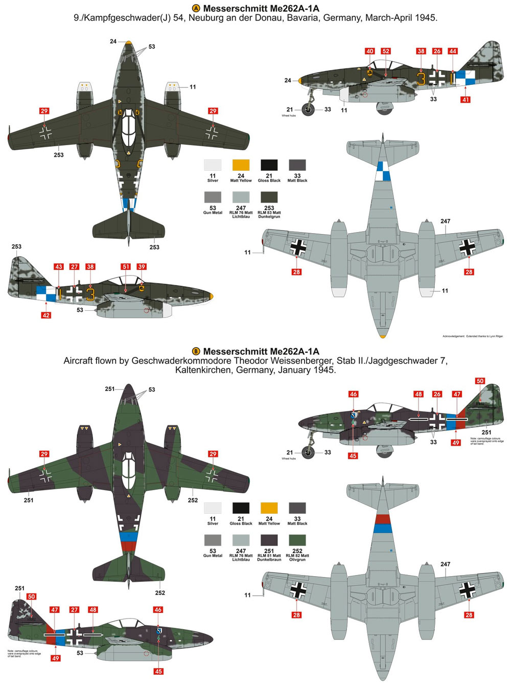 メッサーシュミット Me262A-1a プラモデル (エアフィックス 1/72 ミリタリーエアクラフト No.A03088) 商品画像_2