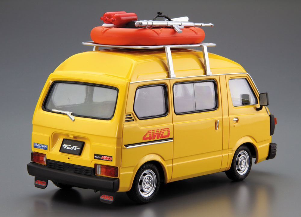 スバル K88 サンバー ハイルーフ 4WD '80 プラモデル (アオシマ 1/24 ザ・モデルカー No.旧055) 商品画像_3