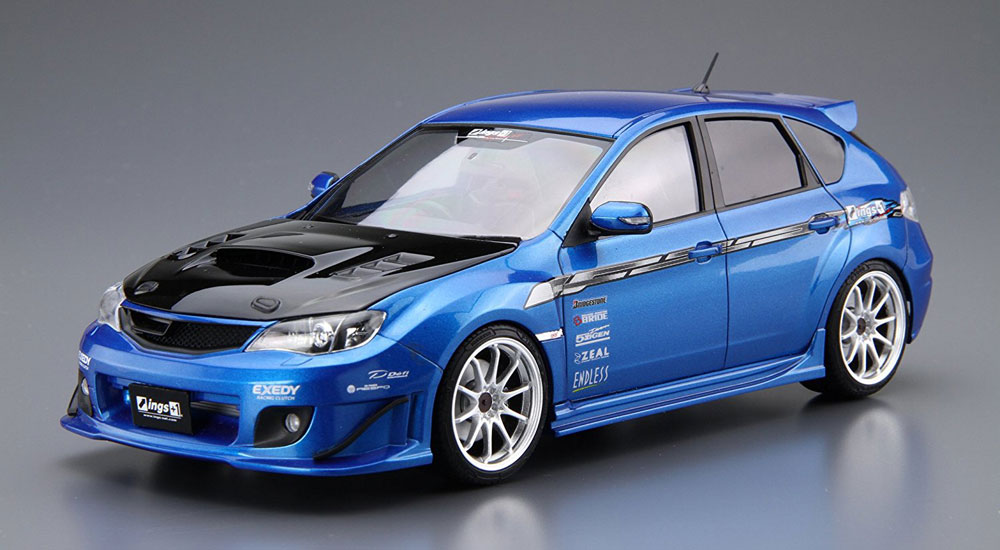 ings GRB インプレッサ WRX STI '07 (スバル) プラモデル (アオシマ 1/24 ザ・チューンドカー No.旧035) 商品画像_2