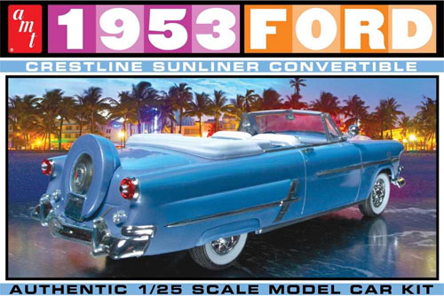 1953 フォード クレストライン サンライナー コンバーチブル プラモデル (amt 1/25 カーモデル No.AMT1026/12) 商品画像