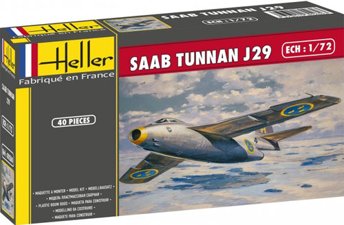 サーブ J29 トゥンナン プラモデル (エレール 1/72 エアクラフト No.80260) 商品画像