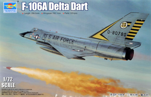 F-106A デルタダート プラモデル (トランペッター 1/72 エアクラフト プラモデル No.01682) 商品画像