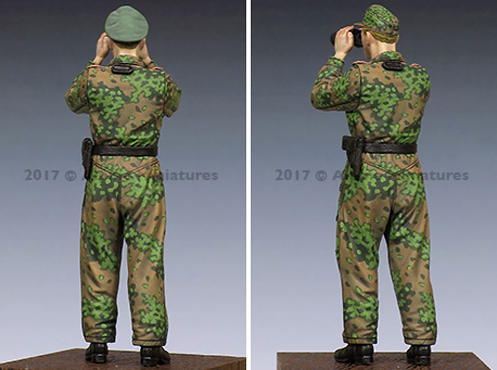 WW2 ドイツ 武装親衛隊 戦車将校 クルスク戦 #1 レジン (アルパイン 1/35 フィギュア No.AM35232) 商品画像_4