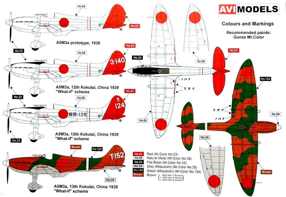 九六式三号 艦上戦闘機 Aviモデル プラモデル