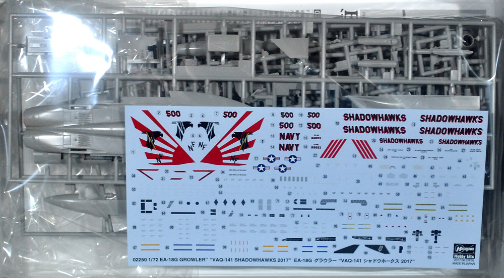 EA-18G グラウラー VAQ-141 シャドウホークス 2017 プラモデル (ハセガワ 1/72 飛行機 限定生産 No.02250) 商品画像_1