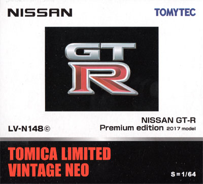 ニッサン GT-R プレミアムエディション 2017 モデル (白) ミニカー (トミーテック トミカリミテッド ヴィンテージ ネオ No.LV-N148c) 商品画像