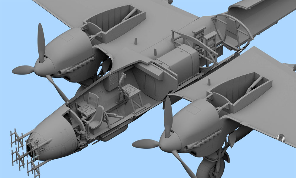 ドルニエ Do215B-5 夜間戦闘機 プラモデル (ICM 1/72 エアクラフト プラモデル No.72306) 商品画像_3