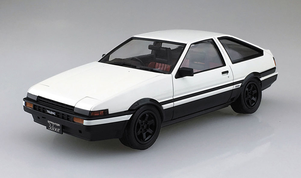 トヨタ AE86 トレノ '83 (ホワイト/ブラック) プラモデル (アオシマ 1/24 プリペイントモデル シリーズ No.4905083053140) 商品画像_2