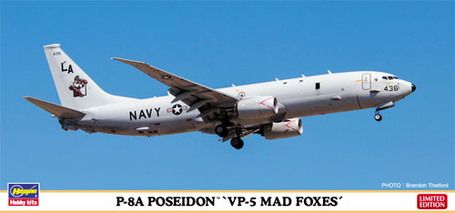 P-8A ポセイドン VP-5 マッドフォクシーズ プラモデル (ハセガワ 1/200 飛行機 限定生産 No.10822) 商品画像