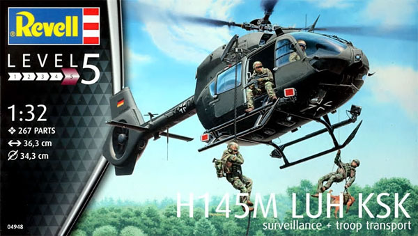 H145M LUH KSK 特殊部隊 プラモデル (レベル 1/32 Aircraft No.04948) 商品画像