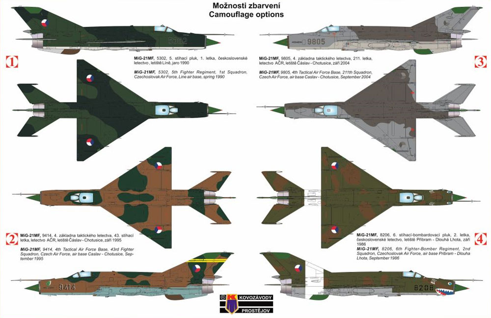 MiG-21MF フィッシュベッド J チェコ空軍 プラモデル (KPモデル 1/72 エアクラフト プラモデル No.KPM0084) 商品画像_1