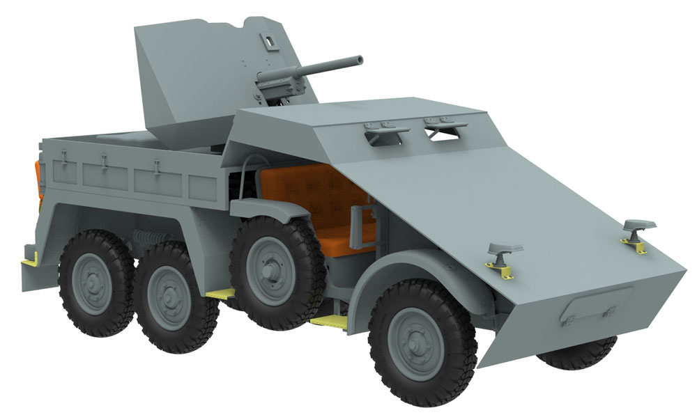 ドイツ Kfz.69 クルップ プロッツェ 3.7cm対戦車自走砲 装甲型 プラモデル (ブロンコモデル 1/35 AFVモデル No.CB35132) 商品画像_3