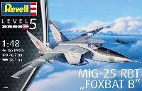 レベル 1/48 飛行機モデル MiG-25 RBT フォックスバット B