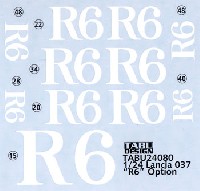 タブデザイン 1/24 デカール ランチア 037 R6 オプション
