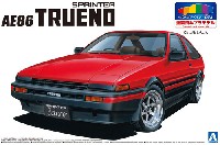 アオシマ 1/24 プリペイントモデル シリーズ トヨタ AE86 トレノ '83 (レッド/ブラック)