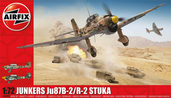 ユンカース Ju87B-2/R-2 スツーカ プラモデル (エアフィックス 1/72 ミリタリーエアクラフト No.A03089) 商品画像