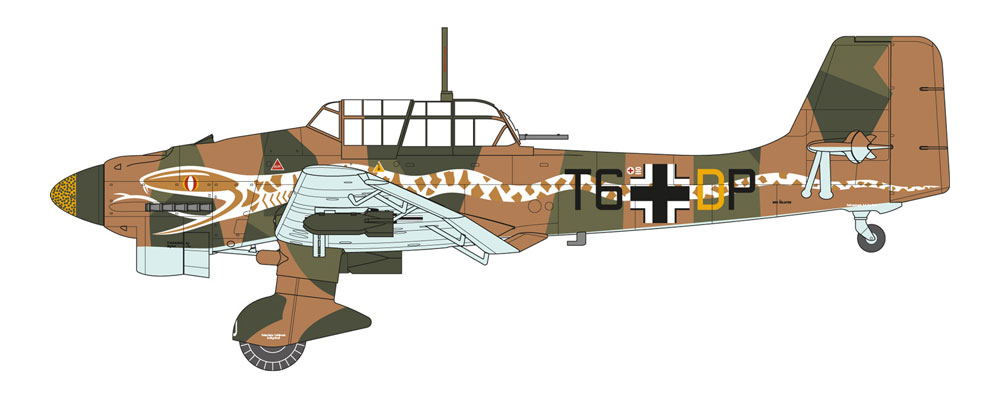 ユンカース Ju87B-2/R-2 スツーカ プラモデル (エアフィックス 1/72 ミリタリーエアクラフト No.A03089) 商品画像_2