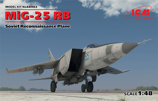 ミグ MIG-25 RB プラモデル (ICM 1/48 エアクラフト プラモデル No.48902) 商品画像