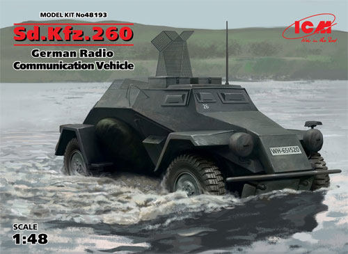 Sd.Kfz.260 ドイツ 無線装甲車 プラモデル (ICM 1/48 ミリタリービークル No.48193) 商品画像