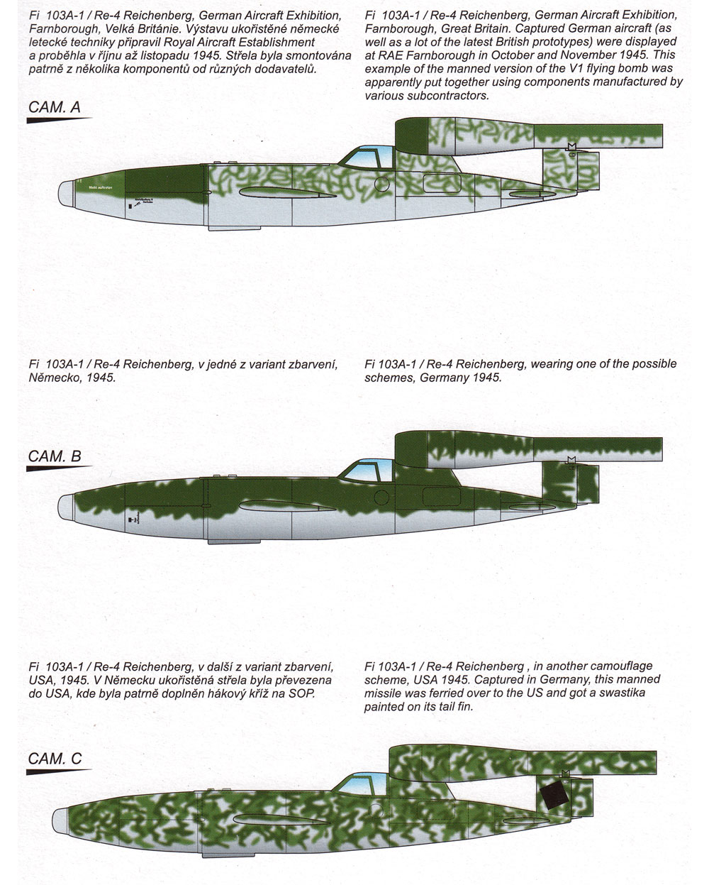 フィーゼラー Fi 103A-1/Re-4 ライヒェンベルク プラモデル (スペシャルホビー 1/48 エアクラフト No.48190) 商品画像_1