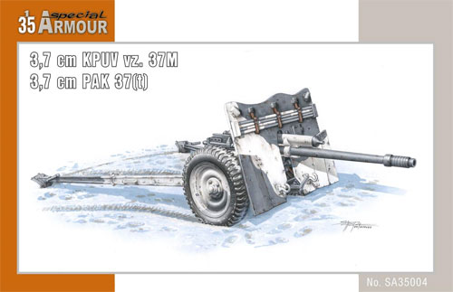 3.7cm KPUV vz.37M / 3.7cm PAK 37t プラモデル (スペシャルホビー 1/35 Special ARMOUR No.SHA35004) 商品画像