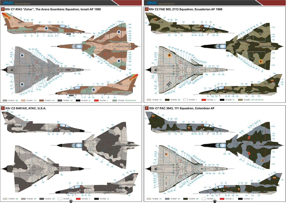 IAI クフィル C2/C7 プラモデル (AMK 1/72 エアクラフト プラモデル No.86002) 商品画像_3