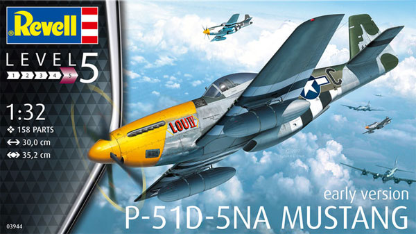 P-51D-5NA ムスタング 初期型 プラモデル (レベル 1/32 Aircraft No.03944) 商品画像