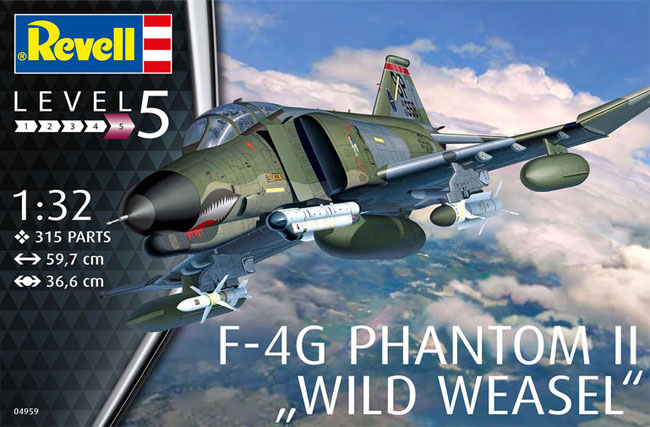 F-4G ファントム 2 ワイルド ヴィーゼル プラモデル (レベル 1/32 Aircraft No.04959) 商品画像