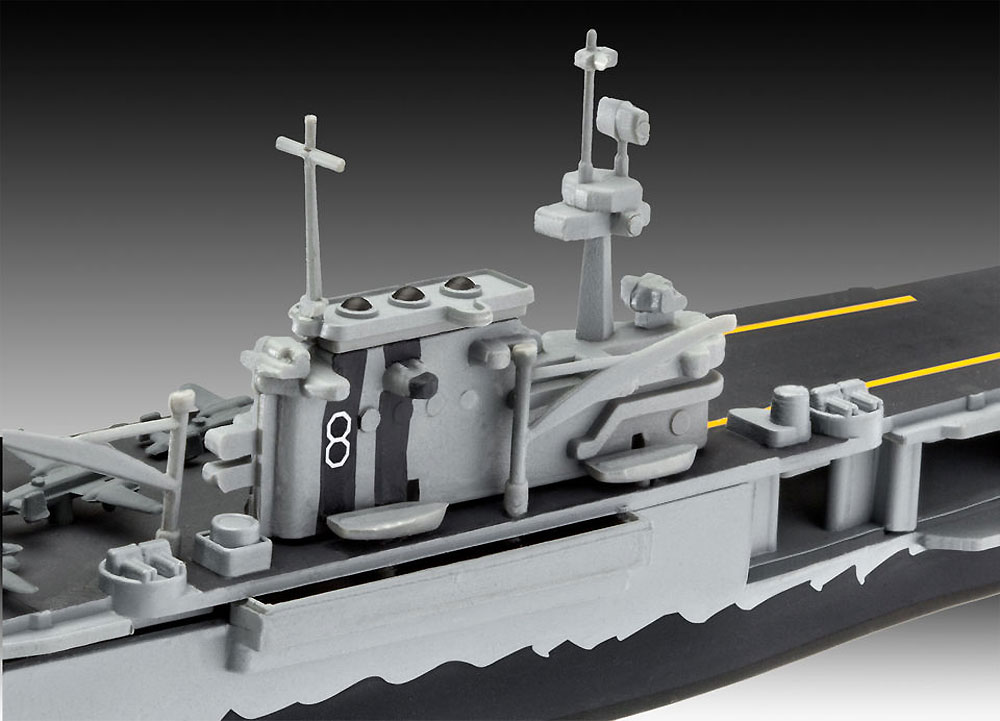 USS ホーネット CV-8 プラモデル (レベル 1/1200 艦船キット No.05823) 商品画像_3