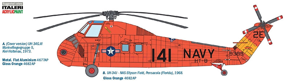 H-34G.3 / UH-34J プラモデル (イタレリ 1/48 飛行機シリーズ No.2712) 商品画像_1