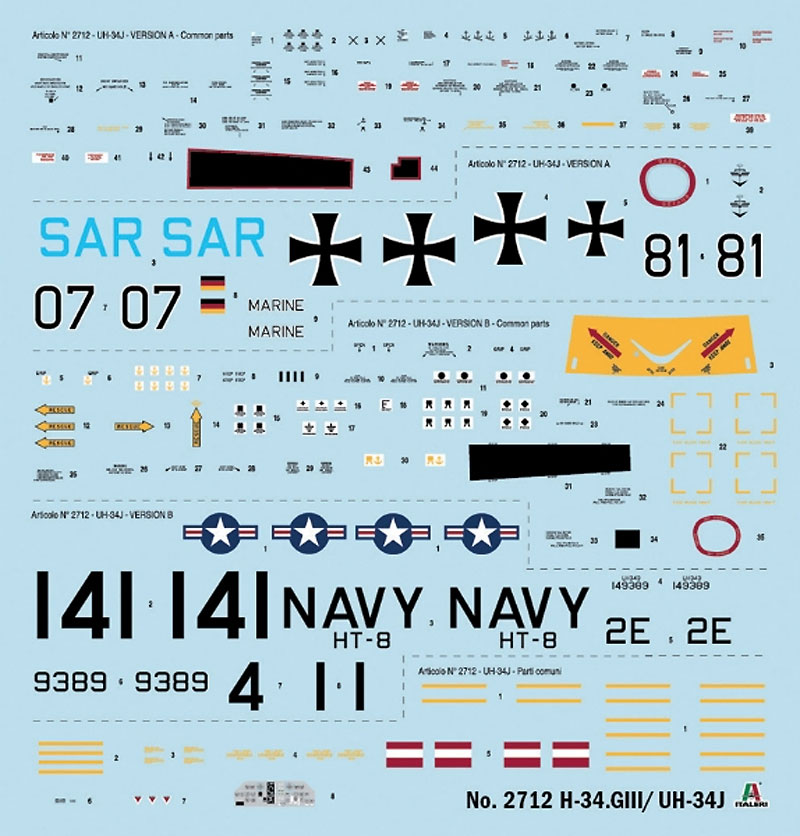 H-34G.3 / UH-34J プラモデル (イタレリ 1/48 飛行機シリーズ No.2712) 商品画像_2