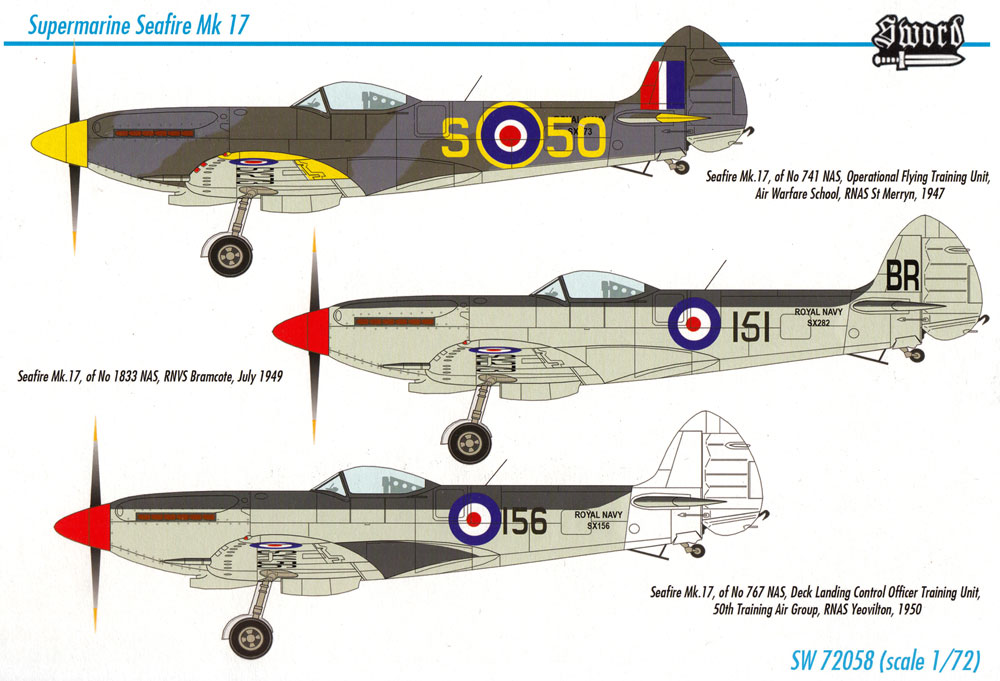 シーファイア Mk.17 (2in1) プラモデル (ソード 1/72 エアクラフト プラモデル No.72058) 商品画像_4