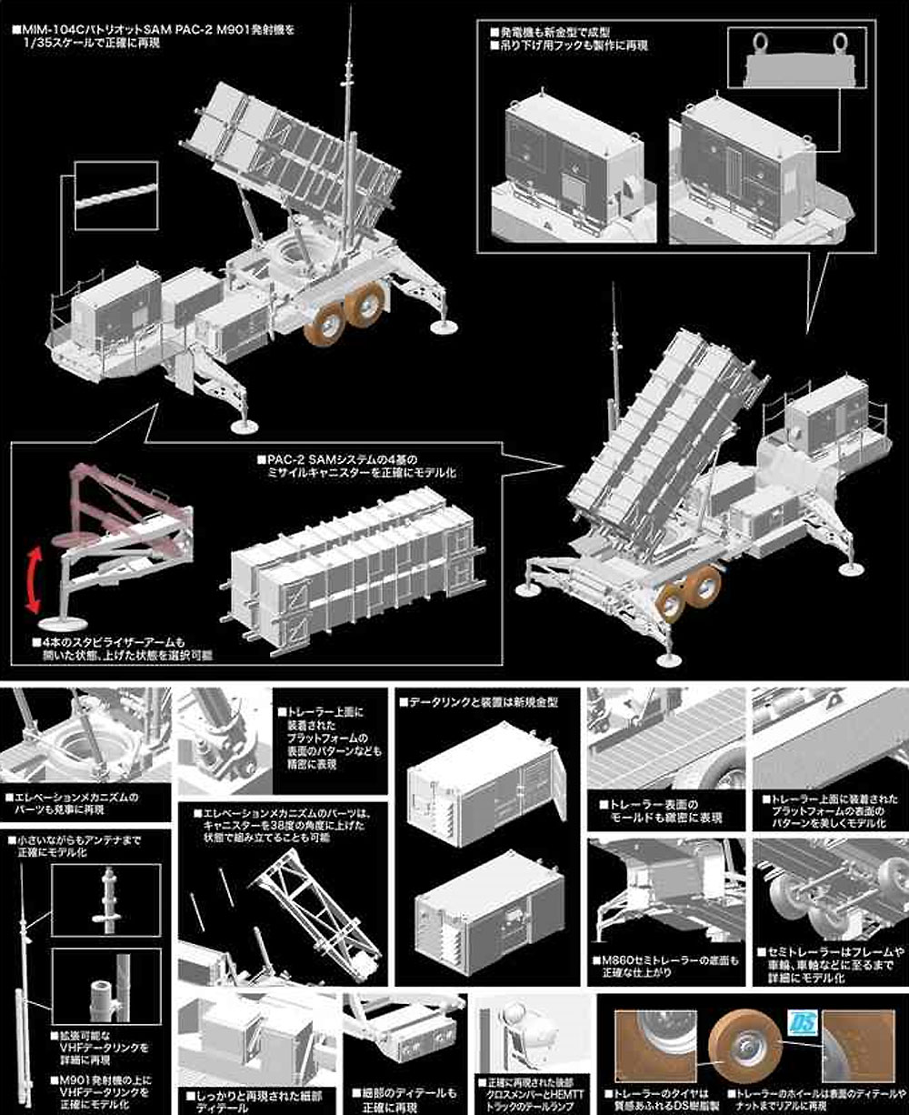 MIM-104C パトリオット (PAC-2) プラモデル (ドラゴン 1/35 BLACK LABEL No.3604) 商品画像_2