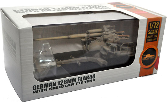 ドイツ 128mm FlaK40 w/十字砲架 1944年 完成品 (モデルコレクト 1/72 AFV 完成品モデル No.MODAS72076) 商品画像
