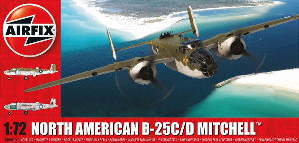 ノースアメリカン B-25C/D ミッチェル プラモデル (エアフィックス 1/72 ミリタリーエアクラフト No.A06015) 商品画像