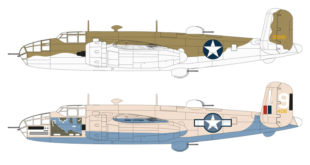 ノースアメリカン B-25C/D ミッチェル プラモデル (エアフィックス 1/72 ミリタリーエアクラフト No.A06015) 商品画像_1