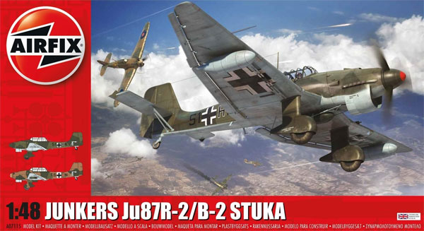 ユンカース Ju87R-2/B-2 スツーカ プラモデル (エアフィックス 1/48 ミリタリーエアクラフト No.A07115) 商品画像