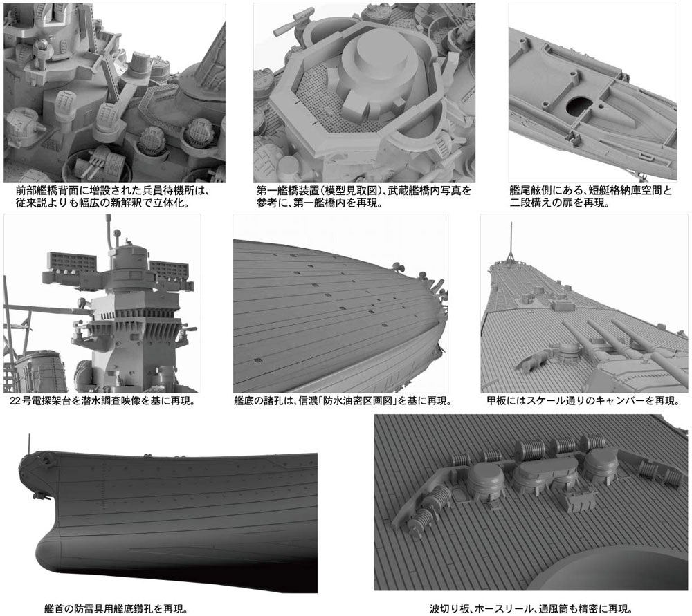 日本海軍 戦艦 大和 最終時 プラモデル (ピットロード 1/700 スカイウェーブ W シリーズ No.W200) 商品画像_2