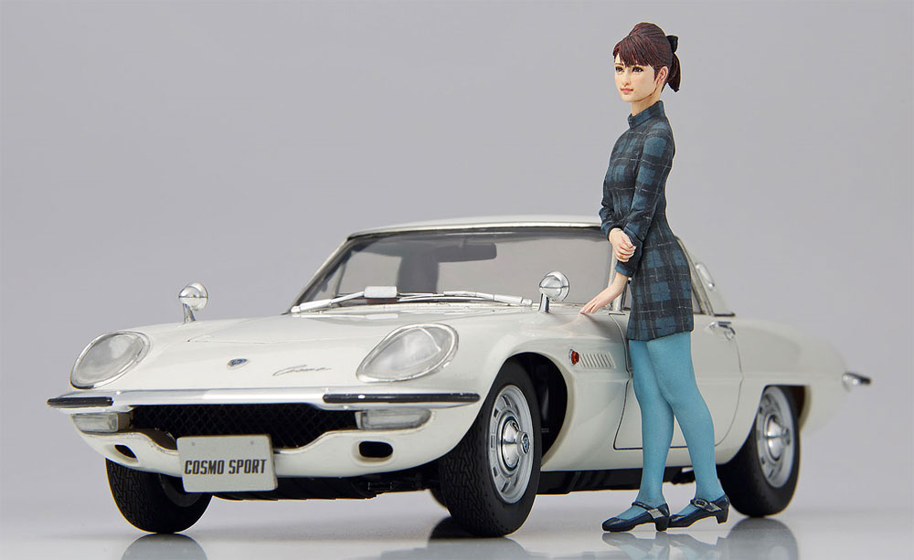 マツダ コスモスポーツ L10B w/60's ガールズフィギュア プラモデル (ハセガワ 1/24 自動車 限定生産 No.SP368) 商品画像_3